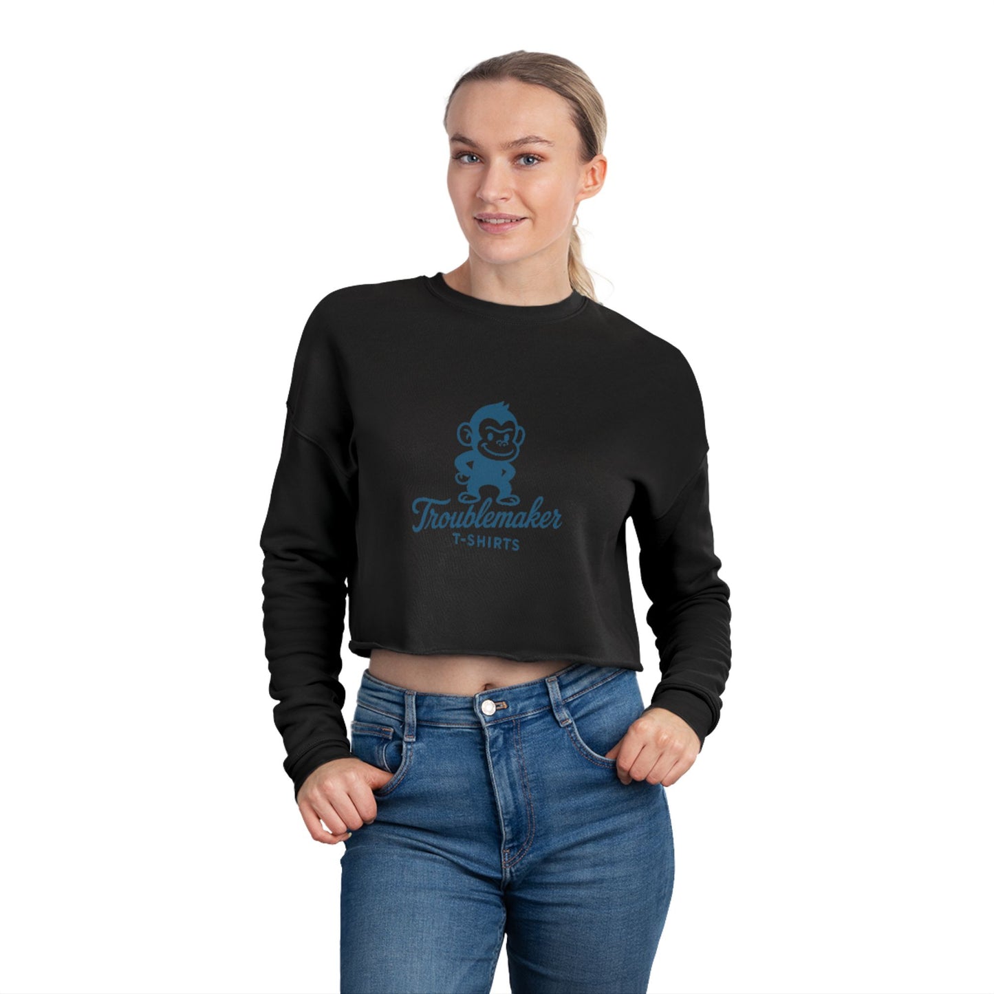 Cute Graphic Cropped Sweatshirt for Trendsetters