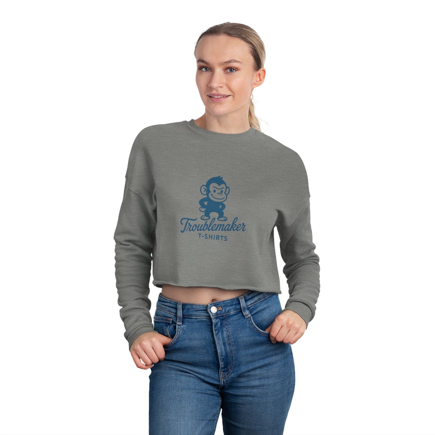 Cute Graphic Cropped Sweatshirt for Trendsetters