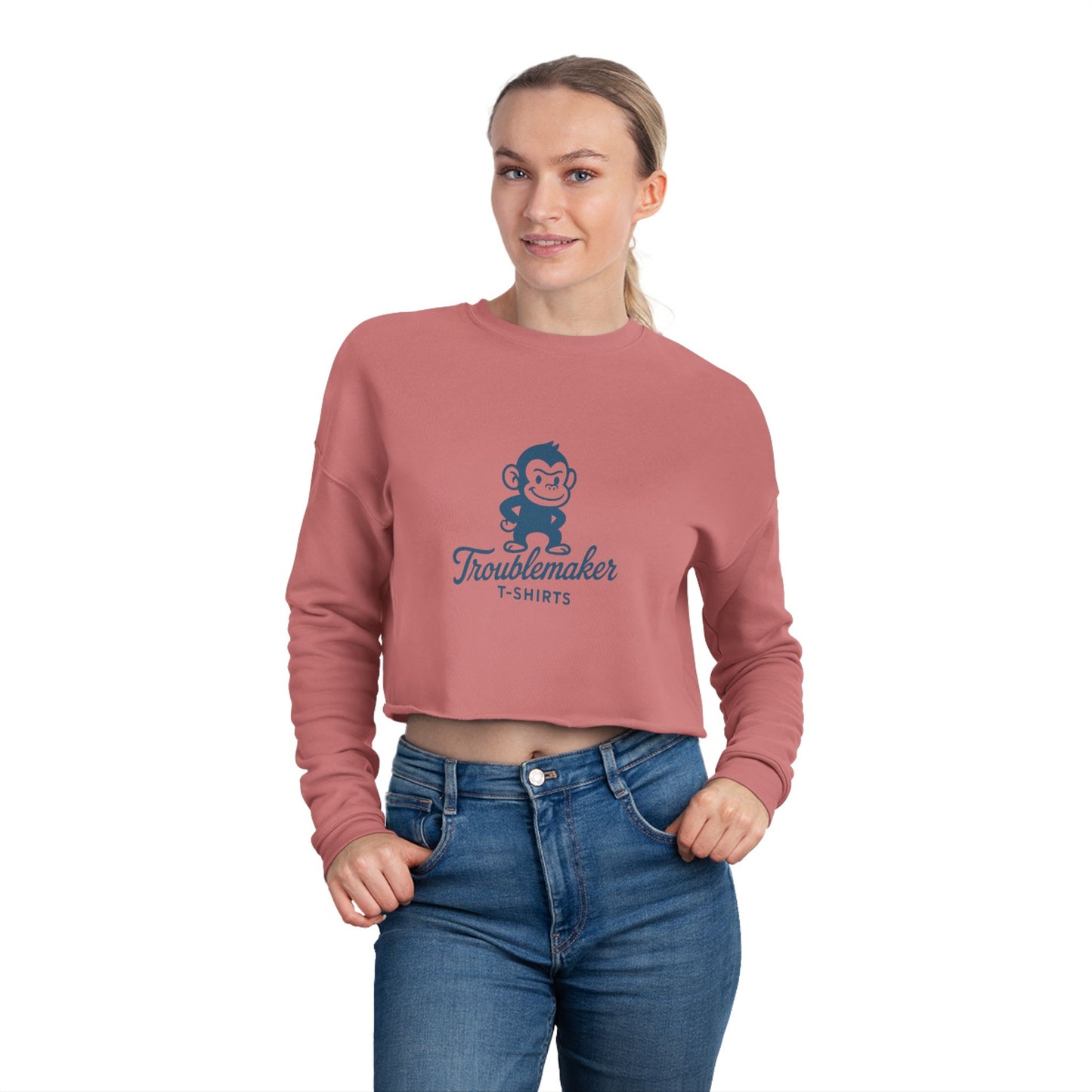 Cute Graphic Cropped Sweatshirt for Trendsetters